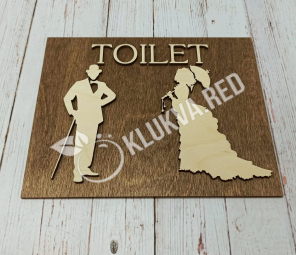 Табличка туалет