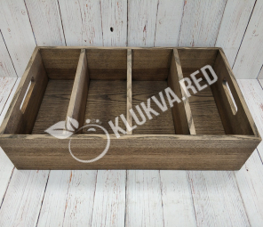Деревянный ящик для столовых приборов