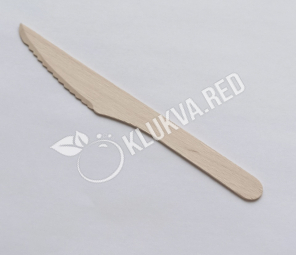 Нож одноразовый деревянный 165мм 100шт