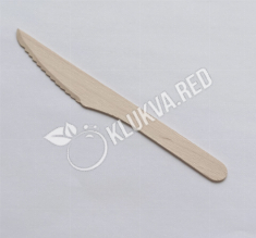 Нож одноразовый деревянный 165мм 100шт